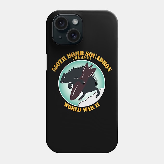 550th Bomb Squadron - 385th BG - 8th AF - WWII Phone Case by twix123844