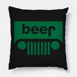 Beer Jeep Parody Pillow