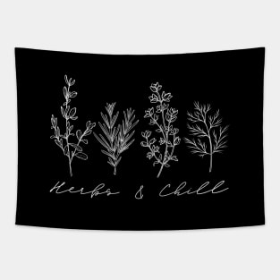 Botanical Plant lover Herbs and chill Tapestry