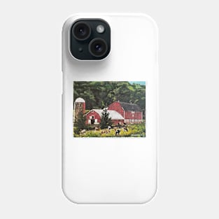 Cows by the Barn Phone Case