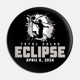 Total Solar Eclipse 2024 Basketball Pin