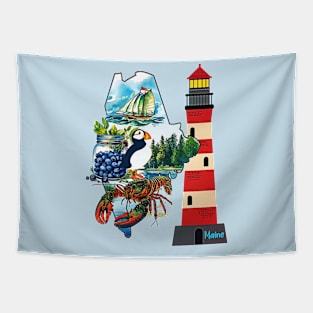 The State Of Maine Tapestry