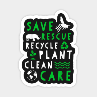 Happy Earth Day 51th nniversary Rescue Pant Goba Warmin Magnet