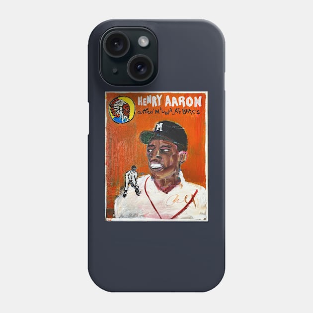 Hank Aaron Phone Case by ElSantosWorld