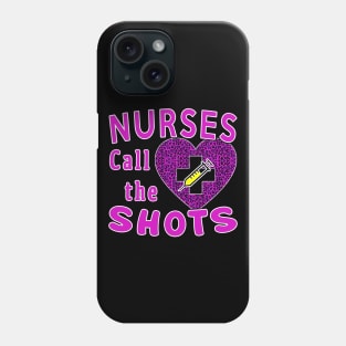 Nurses Call the Shots Valentine's day Pink Leopard Phone Case