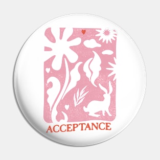 Boho Pink Acceptance Pin