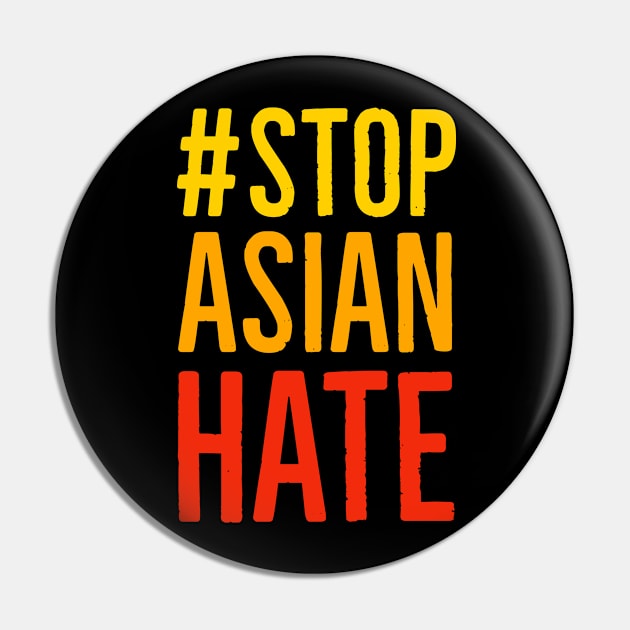 Stop Asian Hate Pin by Suzhi Q