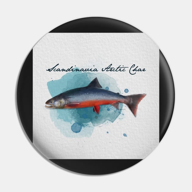 Scandinavia Arctic Char Pin by MikaelJenei