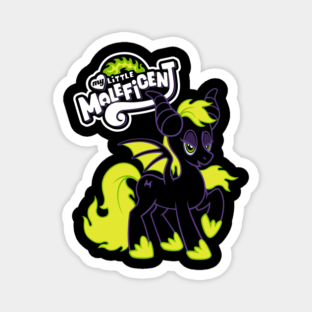 My Little Maleficent - Funny Goth Parody - Sleepy Beauty Magnet by Nemons