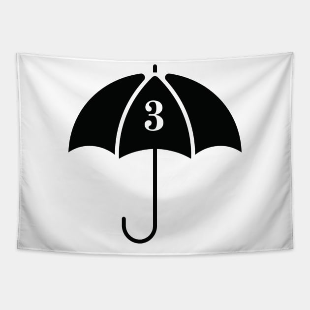 Number 3 Allison Umbrella Academy Tapestry by Grove Designs