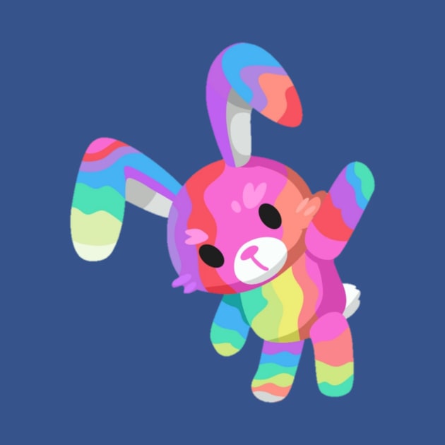 rainbow bunny by claire83