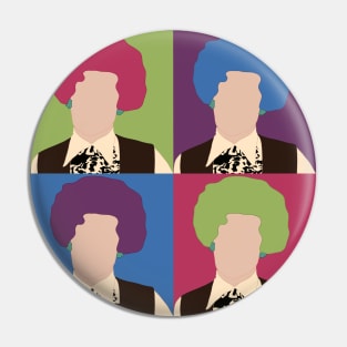 Mrs Slocombe Are you Being Served, colourful grid design Pin