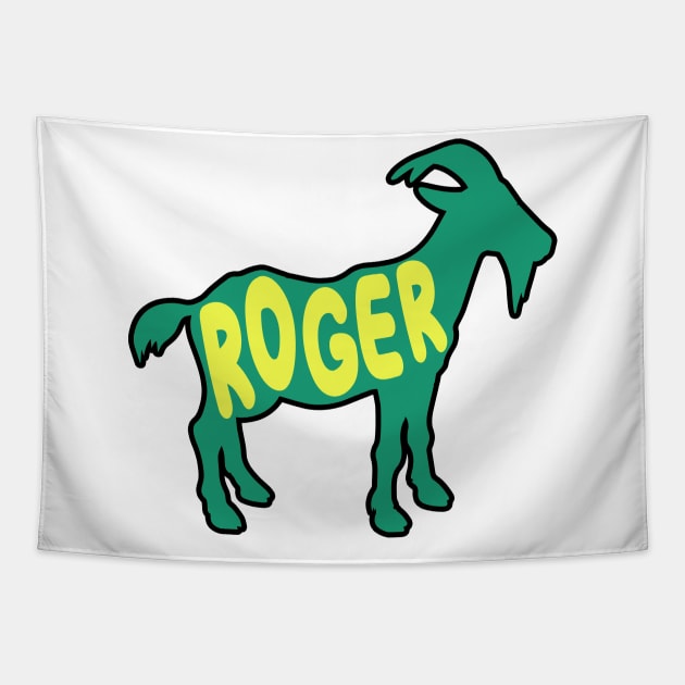 Roger Federer GOAT Tapestry by slawisa