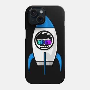 Space nerd in a rocket to outer space Phone Case