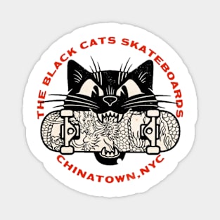 Black Cat skateboards Magnet