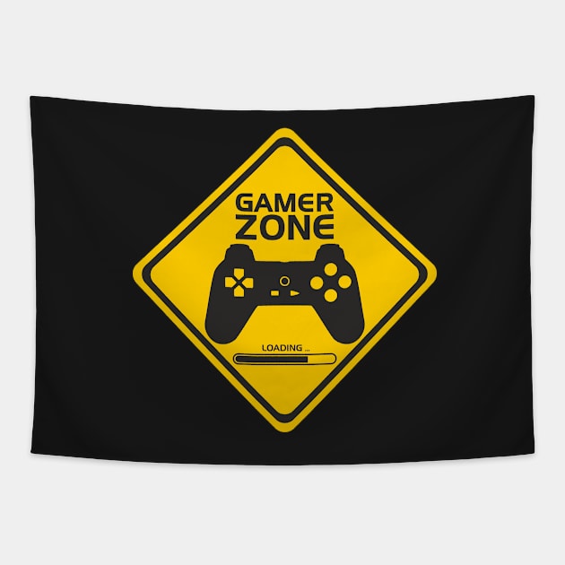 YELLOWGAMERZONE Tapestry by Prairie Ridge Designs