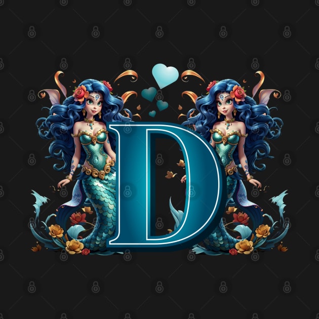 Mermaid Alphabet The Letter D by MGRCLimon