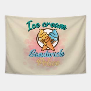 Ice cream Sandwich Police Tapestry