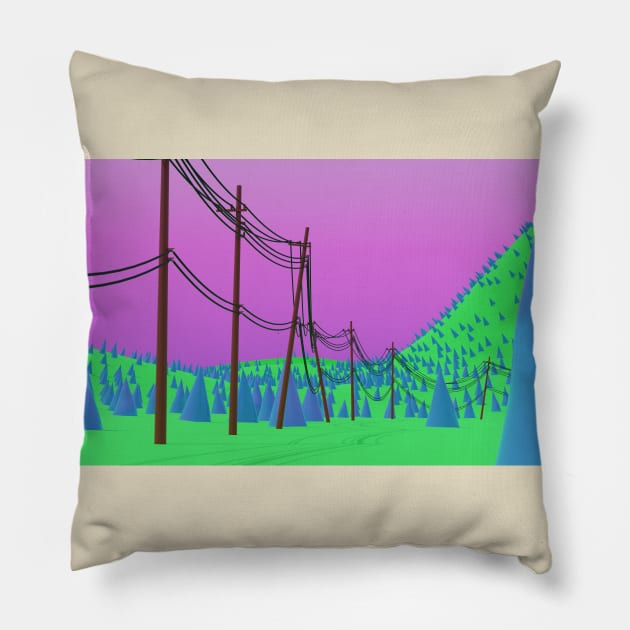 Line Height Pillow by Bruce Brotherton