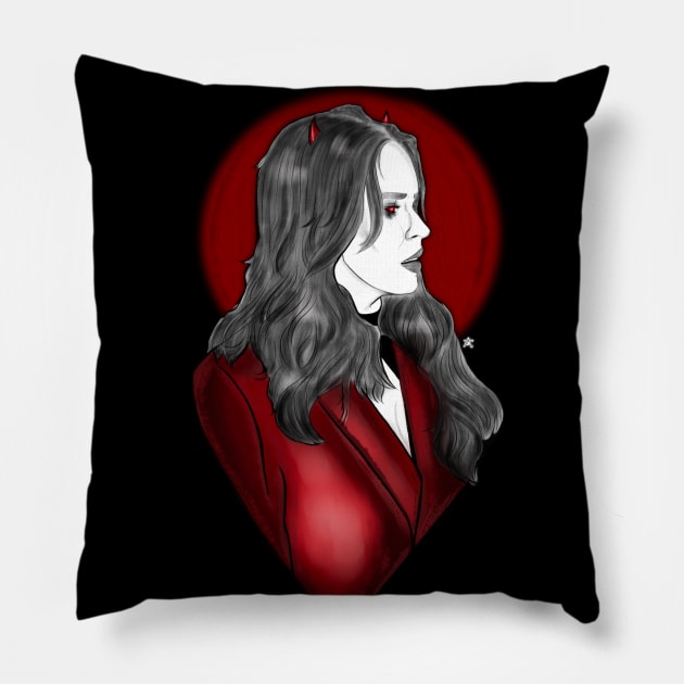 demon rosita Pillow by wynhaaughtcolbs