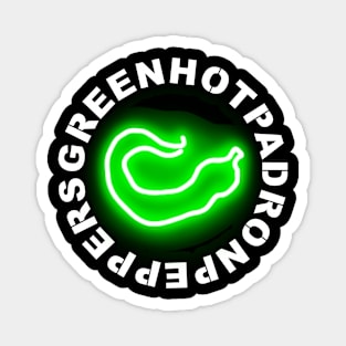 Green Hot Padron Peppers Magnet