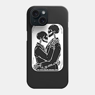 The Lovers Tarot Card Skeletons Phone Case