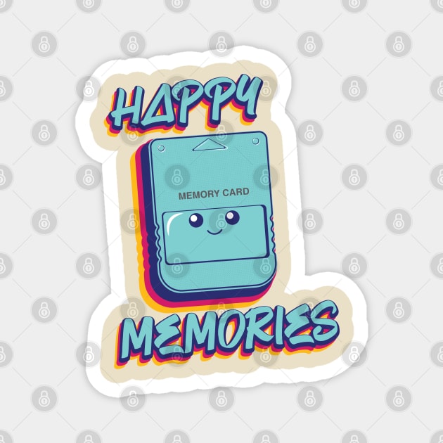 Happy Memory Card Magnet by wookiemike