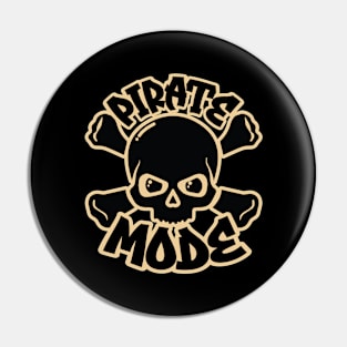 Fun Pirate Mode Graphic Pin