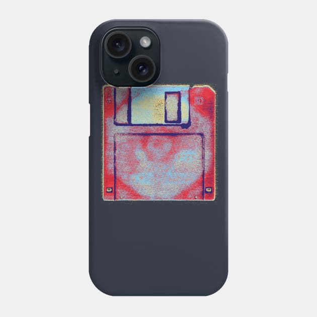 Floppy Disk, Posterized Phone Case by cartogram
