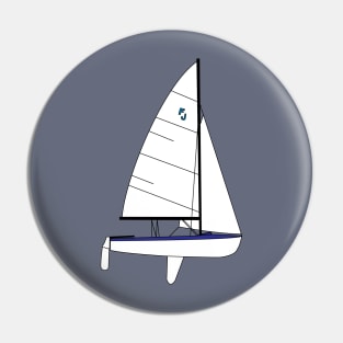 International Flying Junior Sailboat Pin