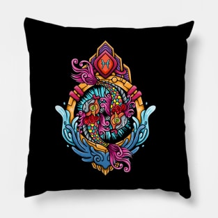 Zodiac PISCES Pop Art Series Pillow