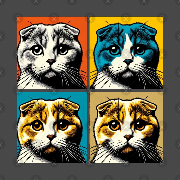 Scottfish Fold Pop Art - Cat Lovers by PawPopArt