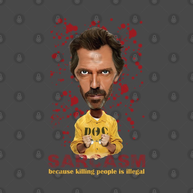 Caricature of Dr.House by Ovibos