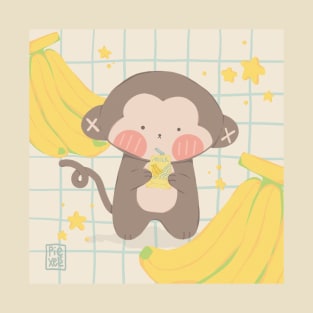 Banana Milk Monkey T-Shirt