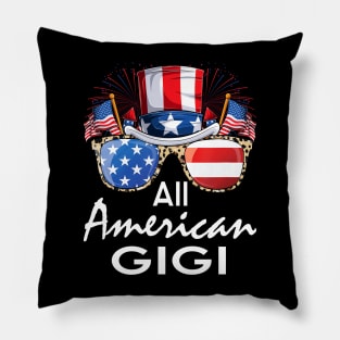 All American Gigi 4th of July USA America Flag Sunglasses Pillow