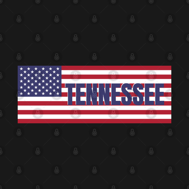 Tennessee State in American Flag by aybe7elf