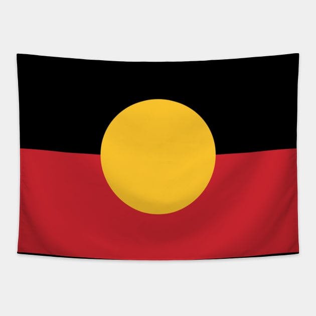 The Australian Aboriginal Flag #5 Tapestry by SalahBlt