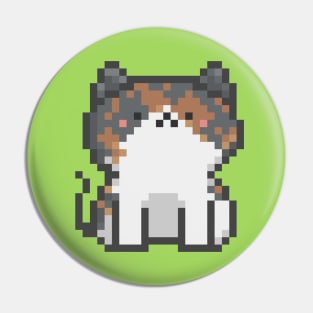 Pixel Quiet White Calico Chaos B Cat 54 Pin