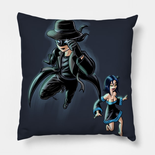 Shadow Wind and Abigail 02022018 Pillow by BlademanUnitPi