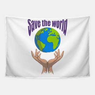 Save the world Tapestry