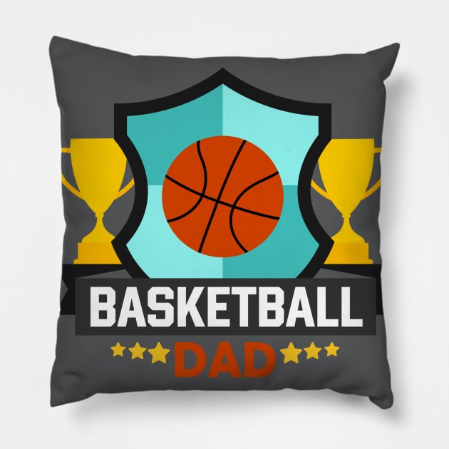Basketball Dad Pillow by TinPis