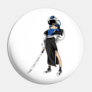 Astronaut katana Girl Pin