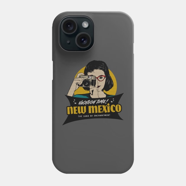 Vintage New Mexico Tourist Phone Case by Kujo Vintage