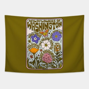 Washington Wildflowers Tapestry