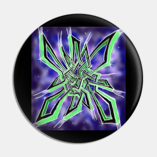 Dancing Inter-dimensional Star Dapper Rapper Pin