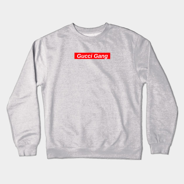 gucci gang red box logo lil pump crewneck sweatshirt teepublic