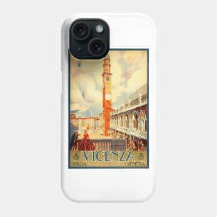 Vicenza, Italy - Vintage Travel Poster Design Phone Case