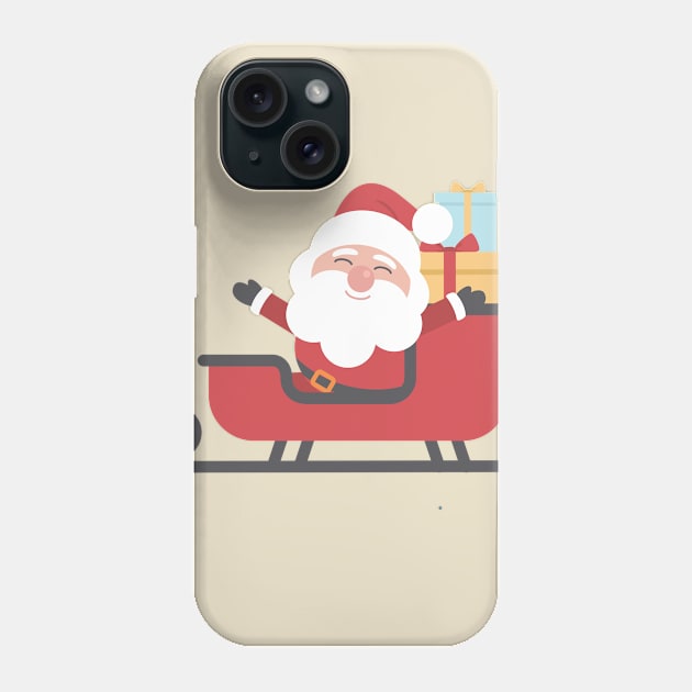 santa happy Phone Case by peyek saputra