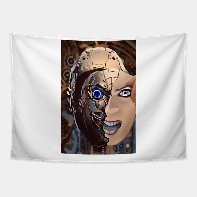 robot Tapestry by samodz