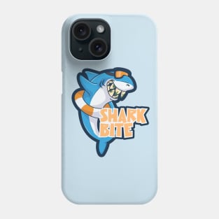 Cute big teeth blue shark character Phone Case